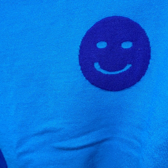 Dressed in LALA Blue Smiley Face Sweater - Picture 4 of 6